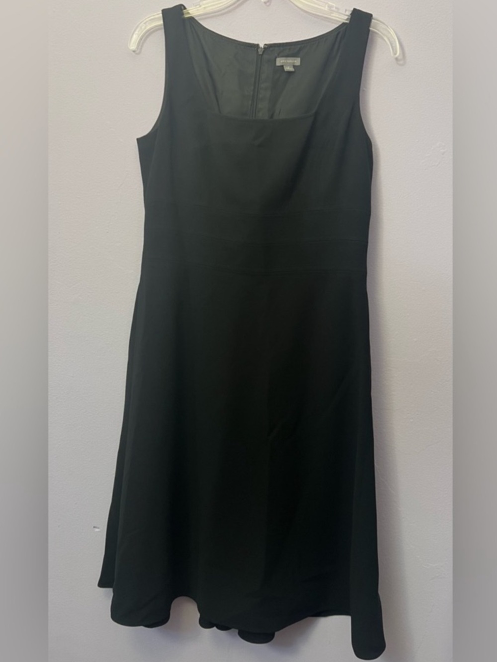 Ann Taylor Classic Black Sleeveless A-Line Dress